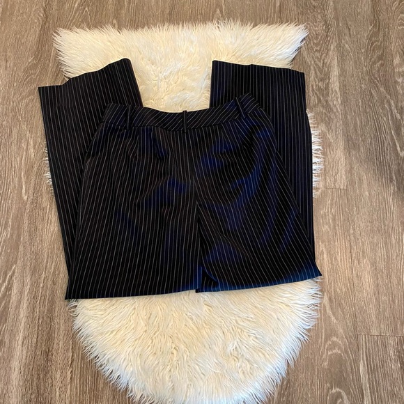 🌿2xHP🌿 Ann Taylor Loft Laura Fit Pinstripe Wide Leg Pants - Picture 8 of 11